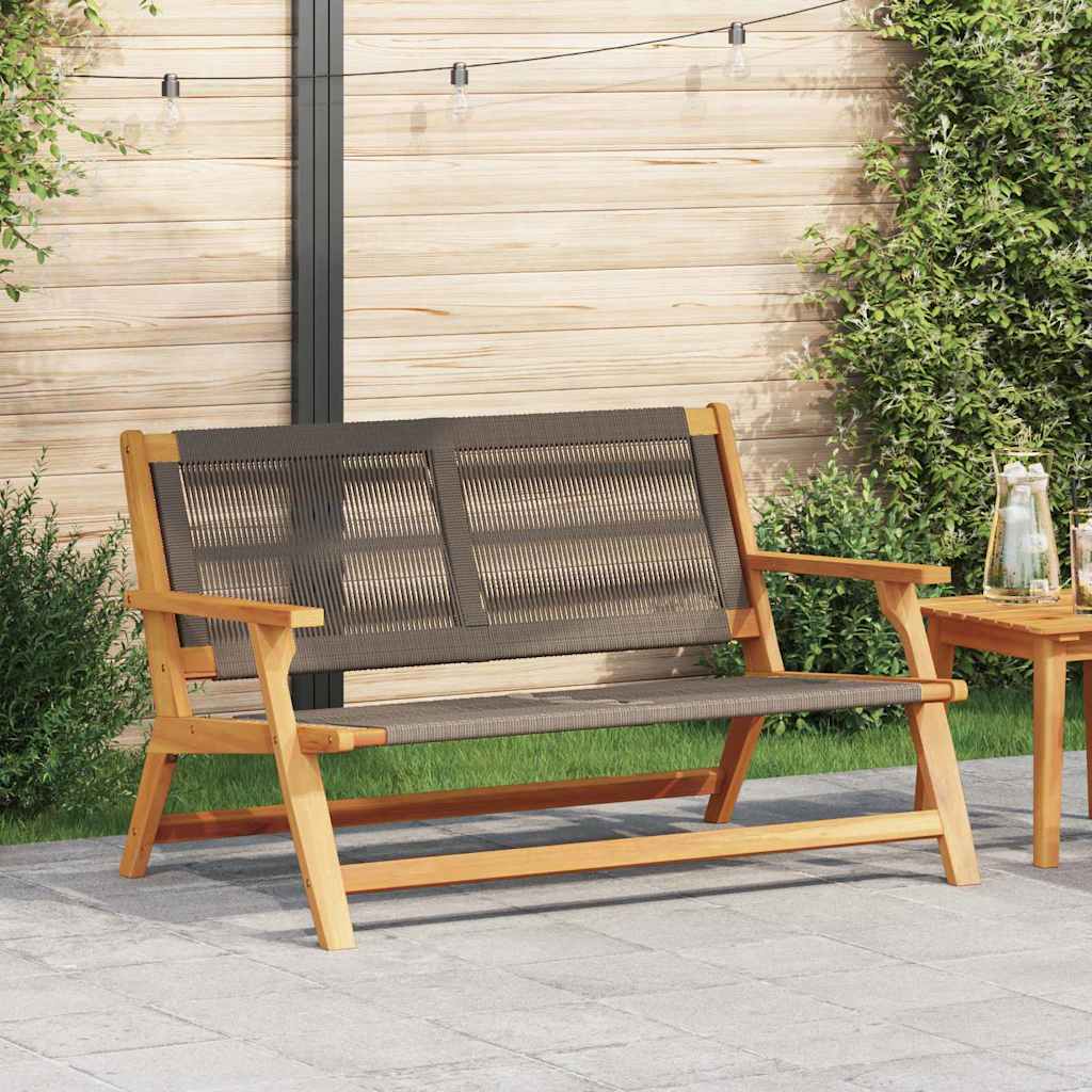 Tuinmeubelen Grijs 122 x 76 x 73 cm Massief Acaciahout is nu te koop bij PeponiXL, paradijselijk wonen!