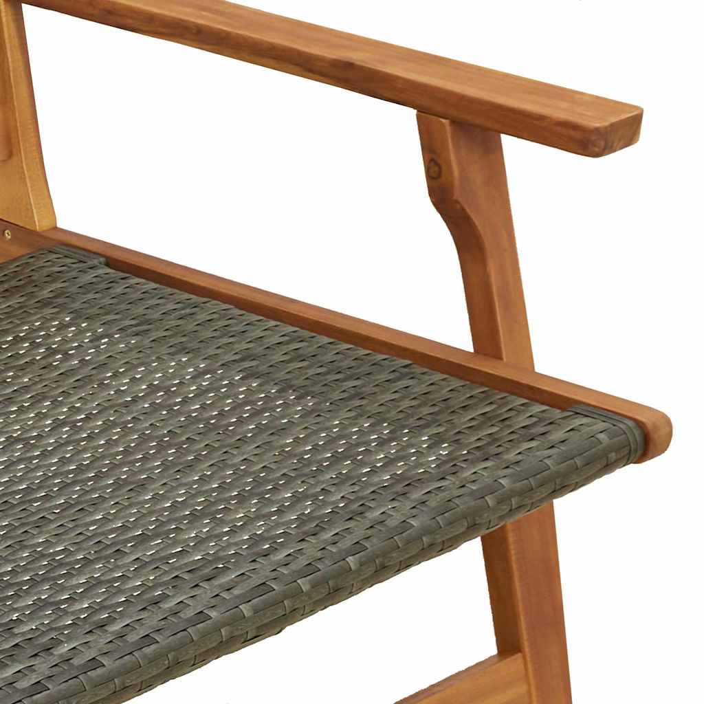 Tuinmeubelen 2 pcs Grijs 67 x 78 x 73 cm Massief Acaciahout is nu te koop bij PeponiXL, paradijselijk wonen!