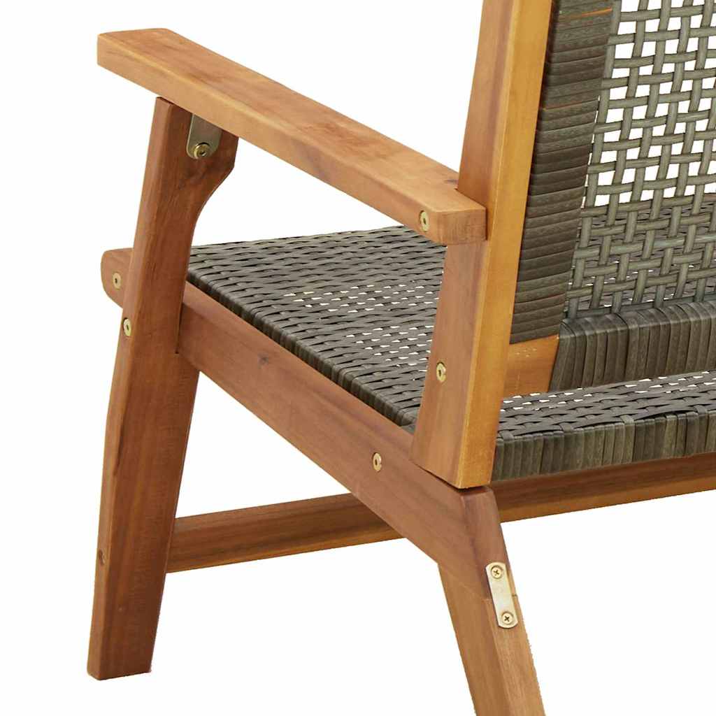 Tuinmeubelen 2 pcs Grijs 67 x 78 x 73 cm Massief Acaciahout is nu te koop bij PeponiXL, paradijselijk wonen!