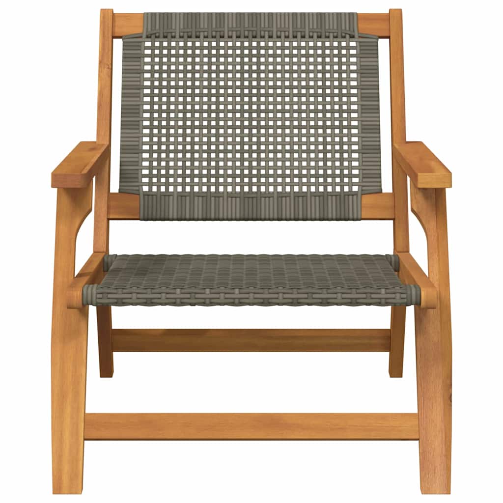 Tuinmeubelen 2 pcs Grijs 67 x 78 x 73 cm Massief Acaciahout is nu te koop bij PeponiXL, paradijselijk wonen!