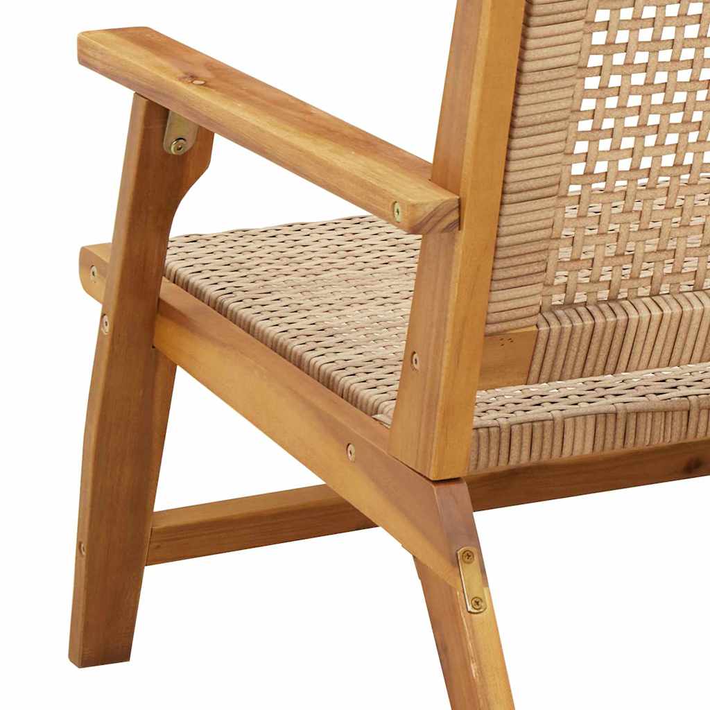 Tuinmeubelen 2 pcs Beige 67 x 78 x 73 cm Massief Acaciahout is nu te koop bij PeponiXL, paradijselijk wonen!