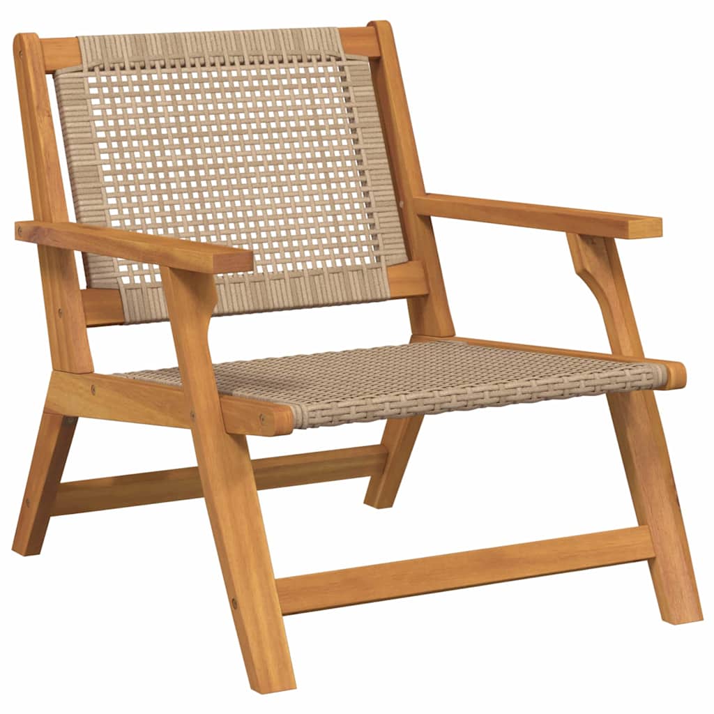 Tuinmeubelen 2 pcs Beige 67 x 78 x 73 cm Massief Acaciahout is nu te koop bij PeponiXL, paradijselijk wonen!