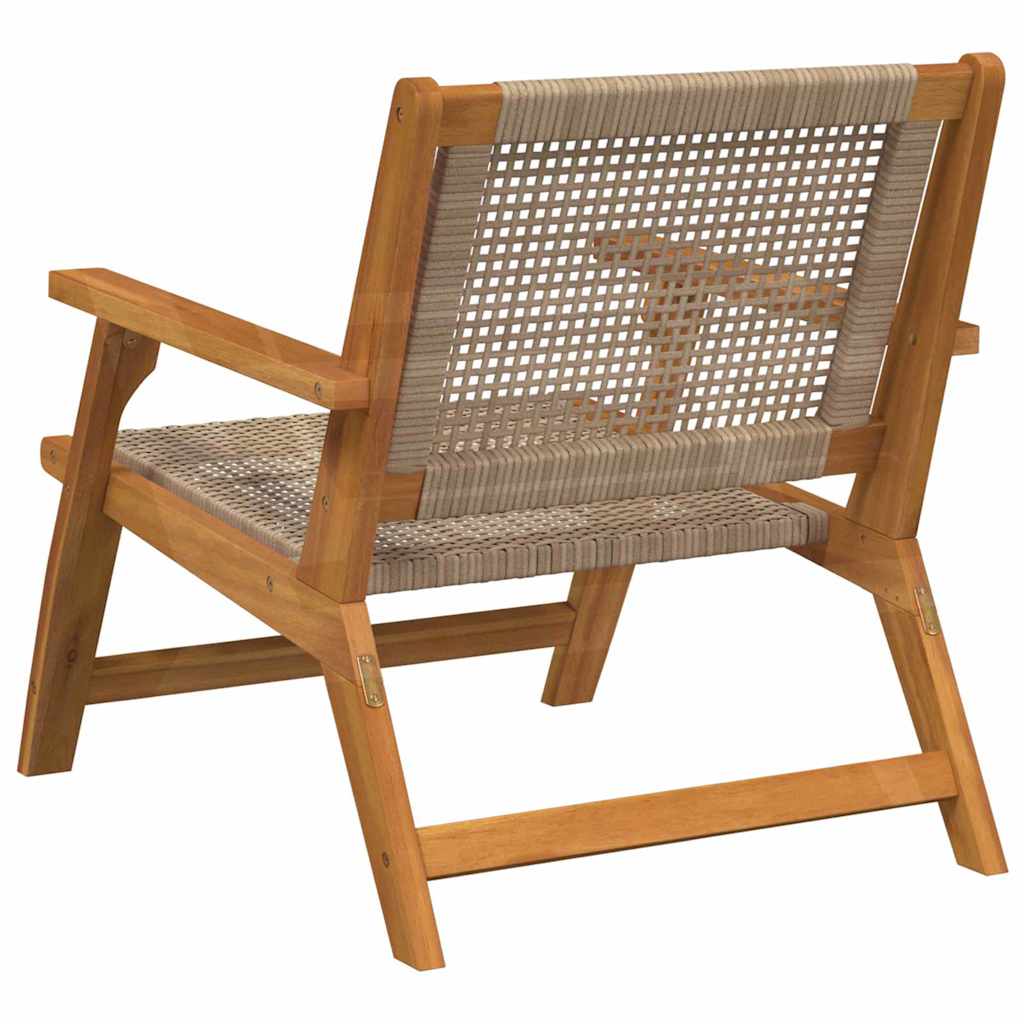 Tuinmeubelen 2 pcs Beige 67 x 78 x 73 cm Massief Acaciahout is nu te koop bij PeponiXL, paradijselijk wonen!