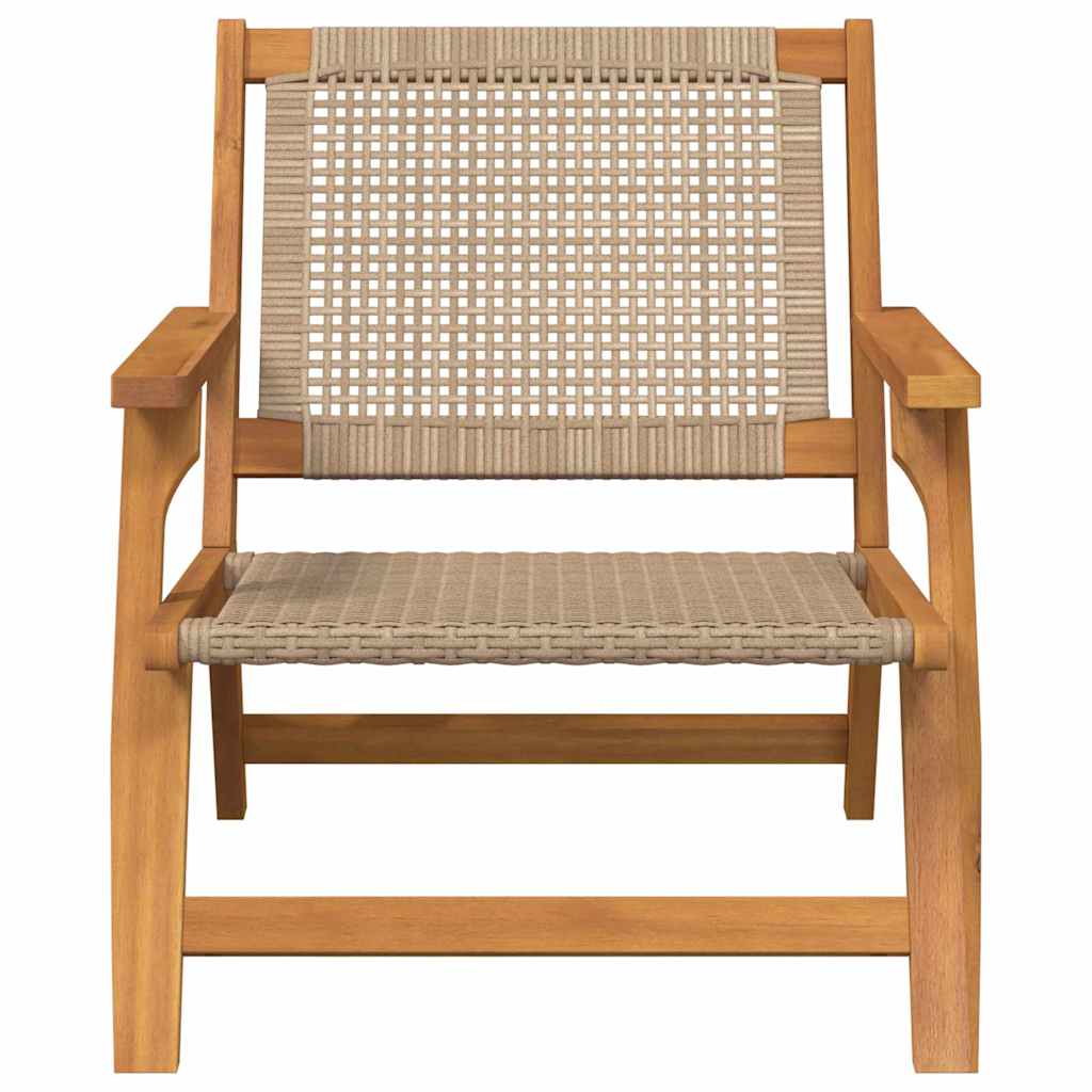 Tuinmeubelen 2 pcs Beige 67 x 78 x 73 cm Massief Acaciahout is nu te koop bij PeponiXL, paradijselijk wonen!