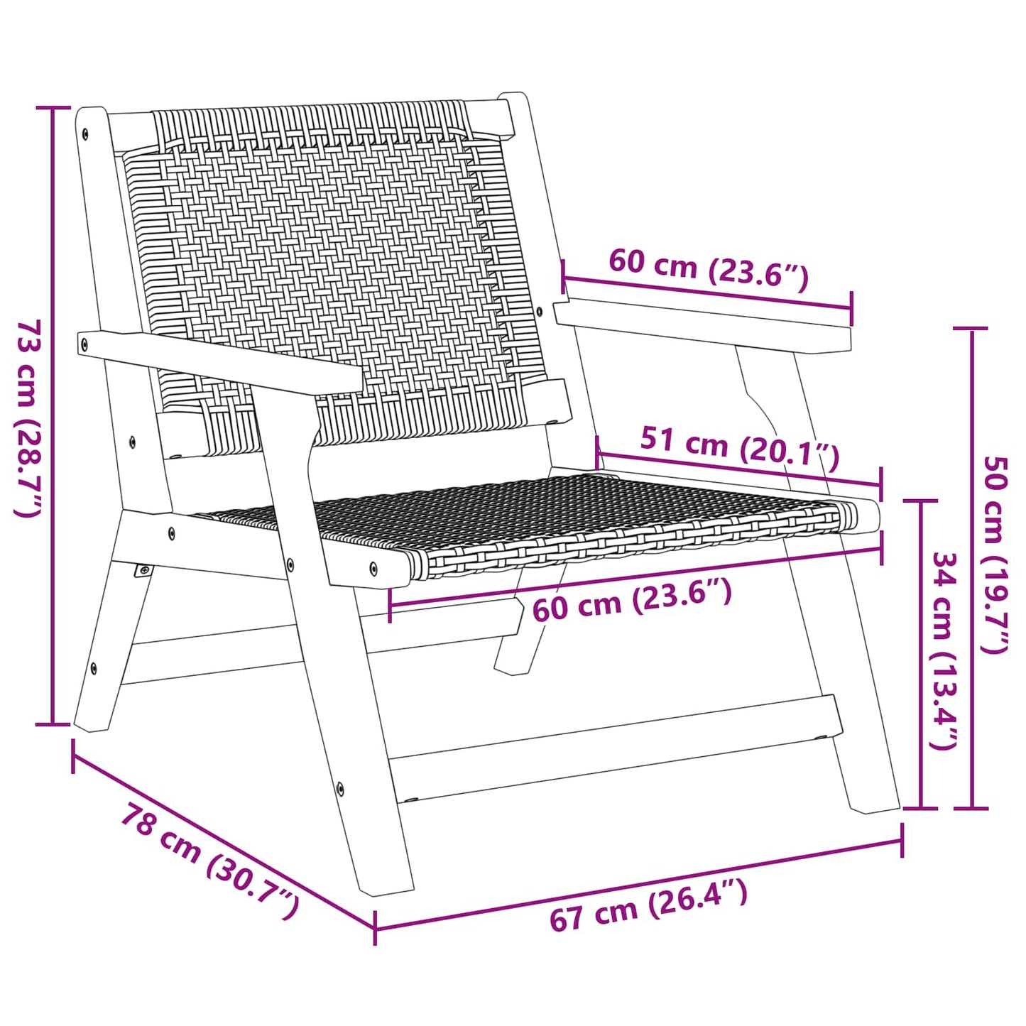 Tuinmeubelen 2 pcs Beige 67 x 78 x 73 cm Massief Acaciahout is nu te koop bij PeponiXL, paradijselijk wonen!