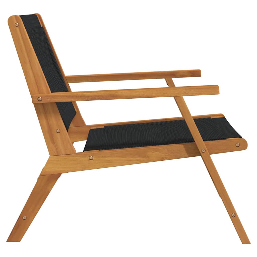 Tuinmeubelen 2 pcs Zwart 67 x 76 x 73 cm Massief Acaciahout is nu te koop bij PeponiXL, paradijselijk wonen!