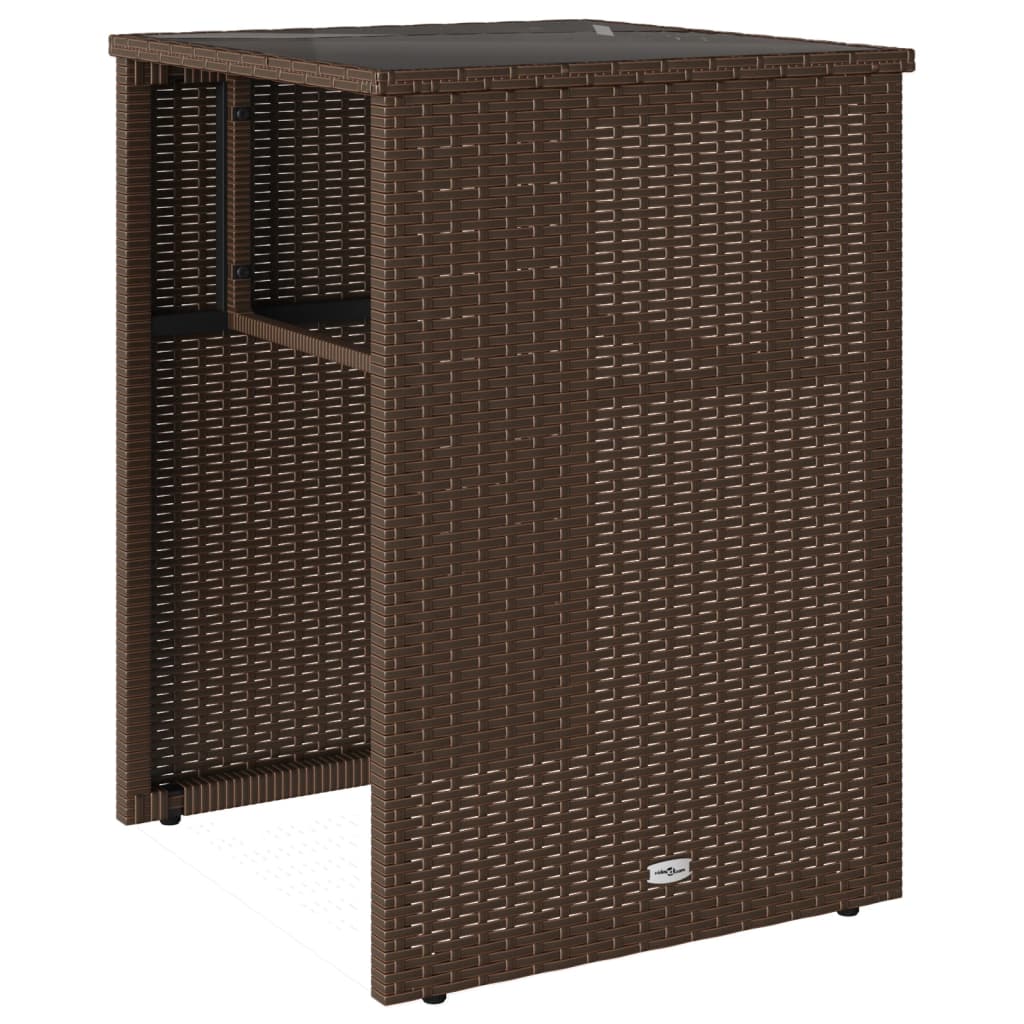 3-delige Bistroset met kussens poly rattan bruin is nu te koop bij PeponiXL, paradijselijk wonen!