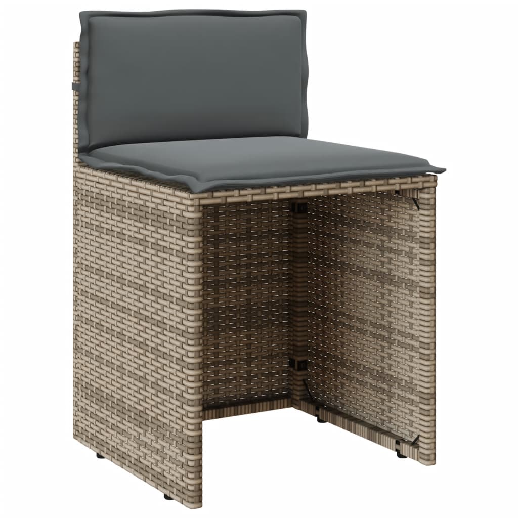 3-delige Bistroset met kussens poly rattan beige is nu te koop bij PeponiXL, paradijselijk wonen!