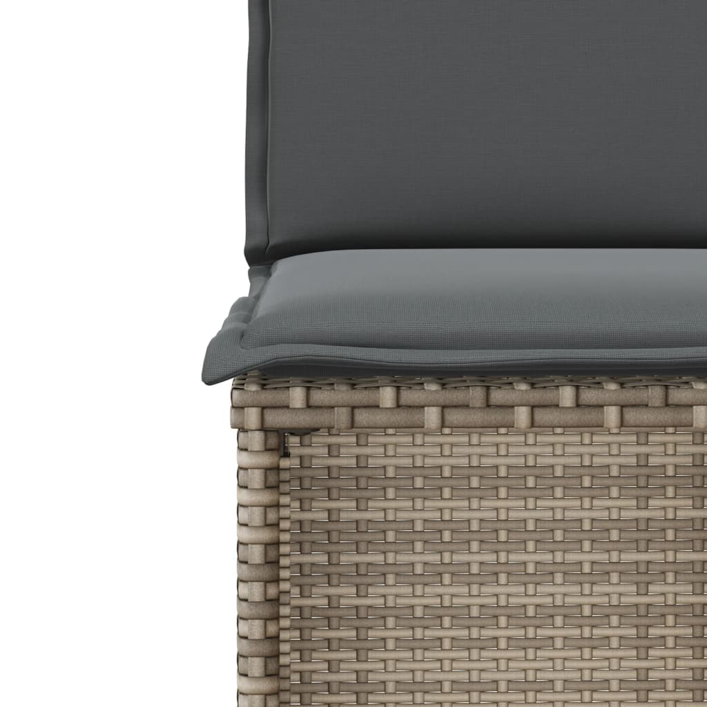 3-delige Bistroset met kussens poly rattan beige is nu te koop bij PeponiXL, paradijselijk wonen!