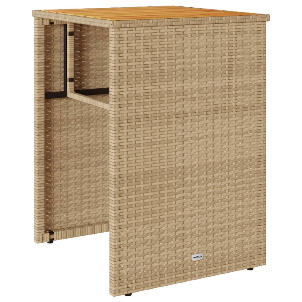 3-delige Bistroset met kussens poly rattan beige is nu te koop bij PeponiXL, paradijselijk wonen!