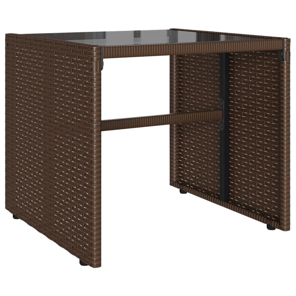 4-delige Loungeset met kussens poly rattan bruin is nu te koop bij PeponiXL, paradijselijk wonen!
