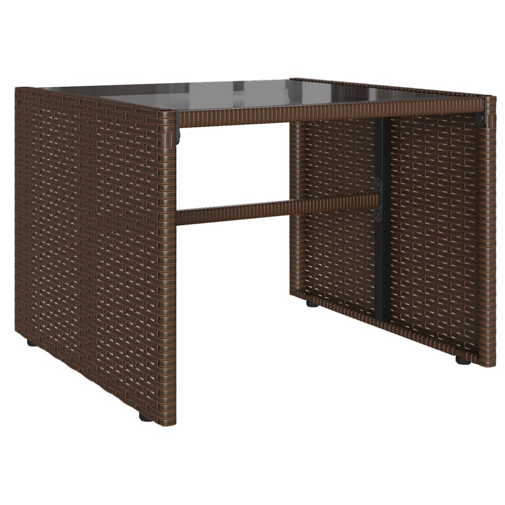 4-delige Loungeset met kussens poly rattan bruin is nu te koop bij PeponiXL, paradijselijk wonen!