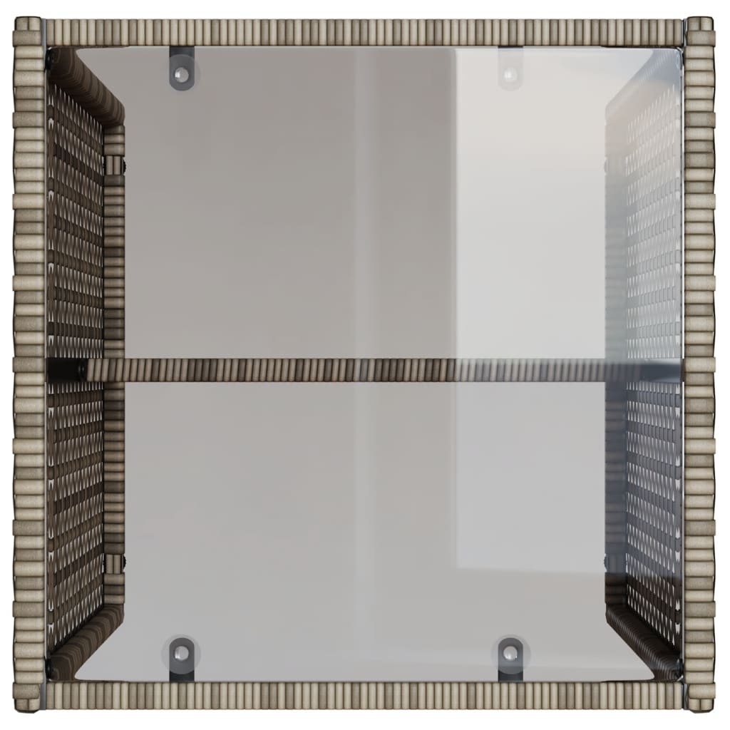 4-delige Loungeset met kussens poly rattan grijs is nu te koop bij PeponiXL, paradijselijk wonen!