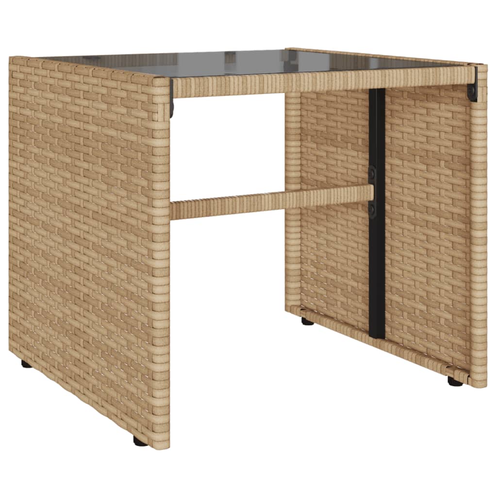 4-delige Loungeset met kussens poly rattan beige is nu te koop bij PeponiXL, paradijselijk wonen!