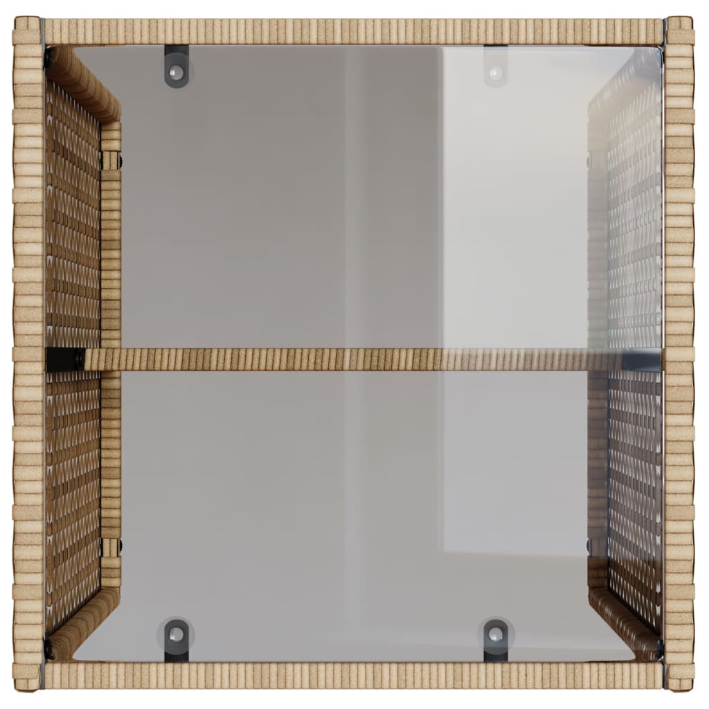 4-delige Loungeset met kussens poly rattan beige is nu te koop bij PeponiXL, paradijselijk wonen!