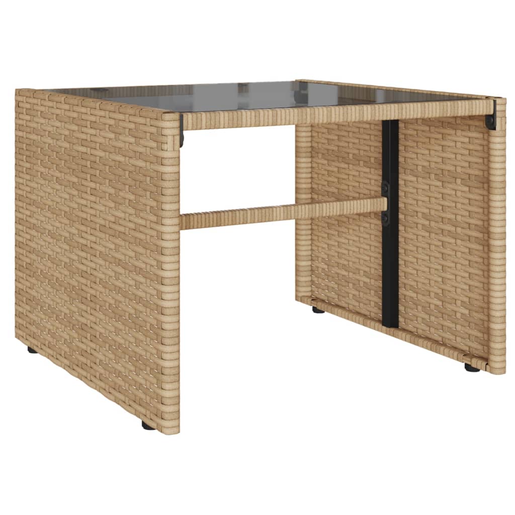 4-delige Loungeset met kussens poly rattan beige is nu te koop bij PeponiXL, paradijselijk wonen!
