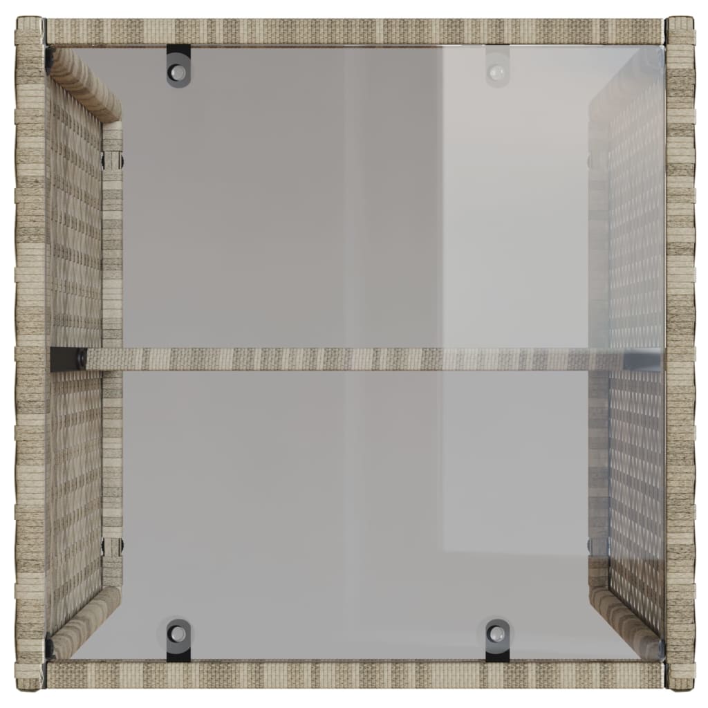 4-delige Loungeset met kussens poly rattan lichtgrijs is nu te koop bij PeponiXL, paradijselijk wonen!