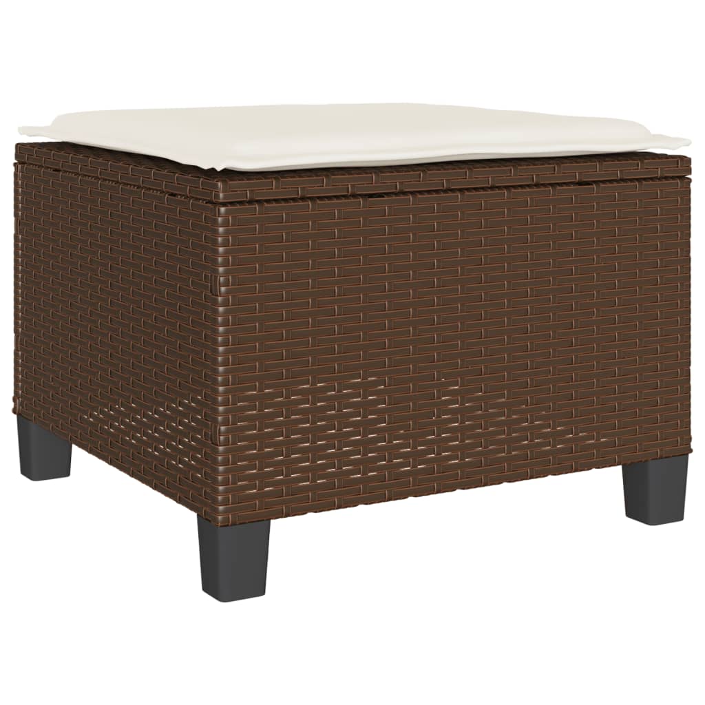 3-delige Bistroset met kussens poly rattan bruin is nu te koop bij PeponiXL, paradijselijk wonen!