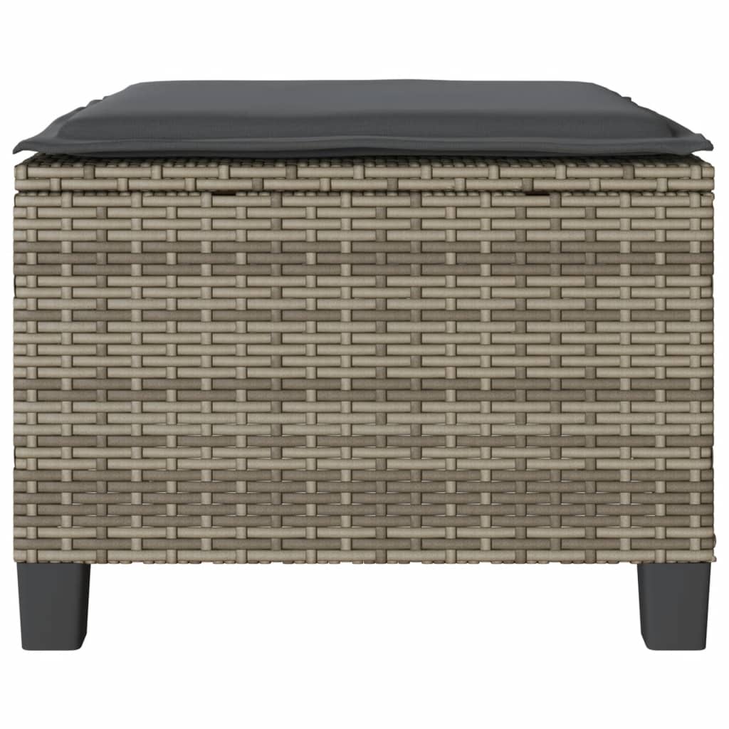 3-delige Bistroset met kussens poly rattan grijs is nu te koop bij PeponiXL, paradijselijk wonen!