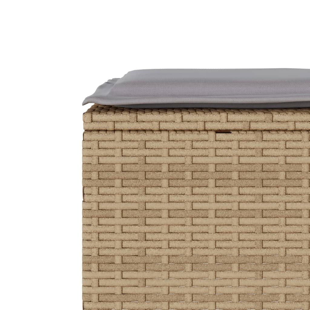 3-delige Bistroset met kussens poly rattan beige is nu te koop bij PeponiXL, paradijselijk wonen!