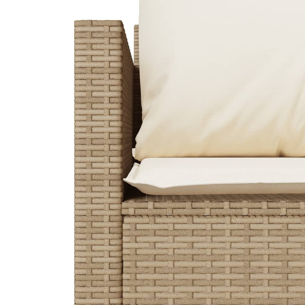 3-delige Bistroset met kussens poly rattan beige is nu te koop bij PeponiXL, paradijselijk wonen!