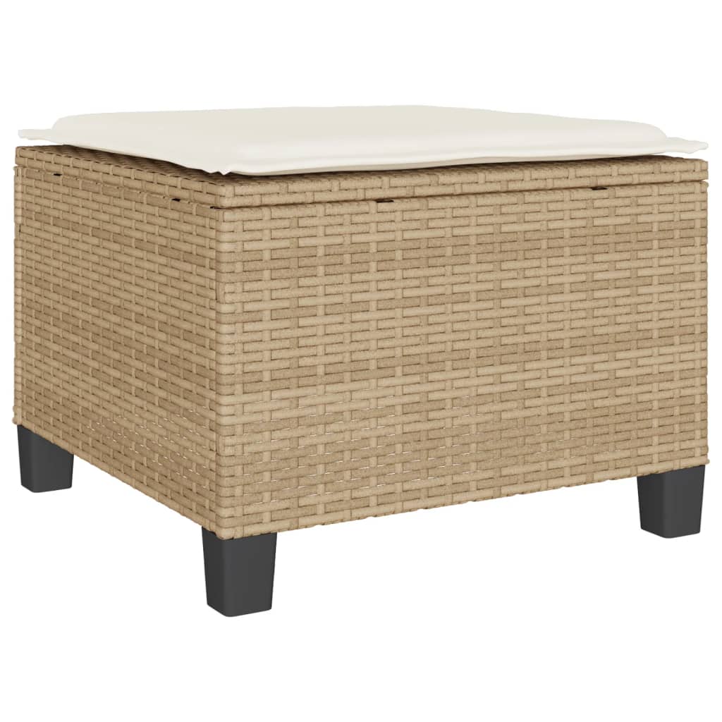 3-delige Bistroset met kussens poly rattan beige is nu te koop bij PeponiXL, paradijselijk wonen!