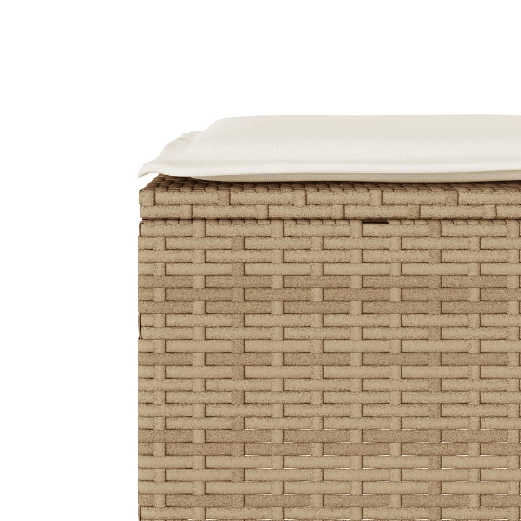 3-delige Bistroset met kussens poly rattan beige is nu te koop bij PeponiXL, paradijselijk wonen!