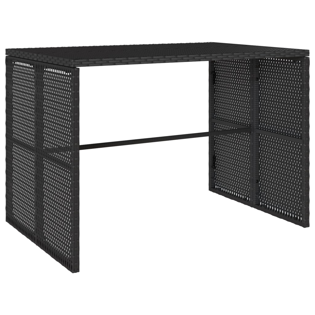 3-delige Tuinset met kussens poly rattan zwart is nu te koop bij PeponiXL, paradijselijk wonen!