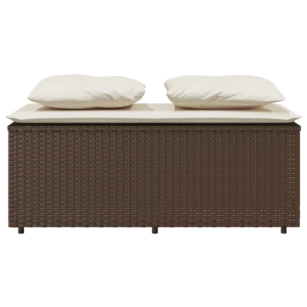 3-delige Tuinset met kussens poly rattan bruin is nu te koop bij PeponiXL, paradijselijk wonen!