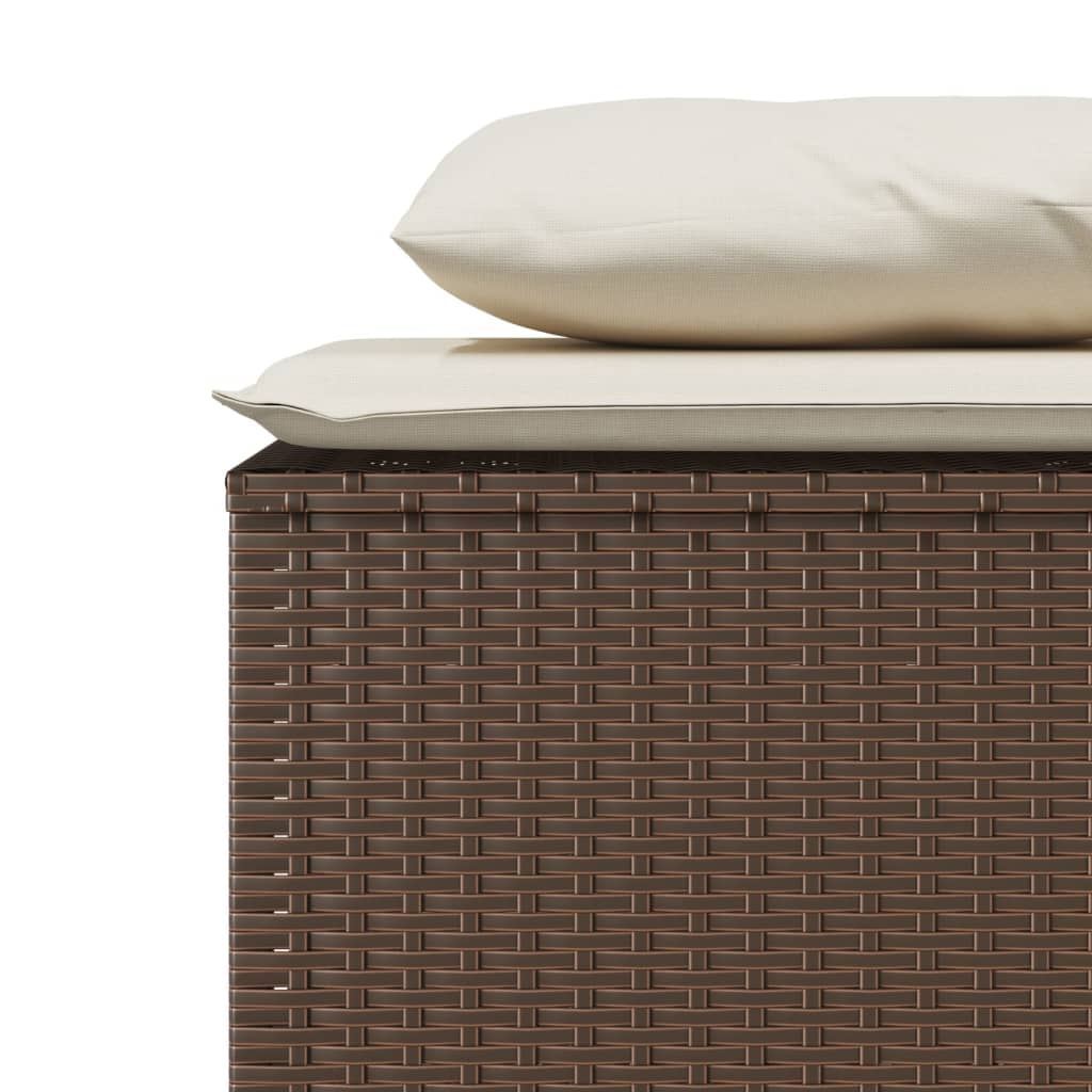 3-delige Tuinset met kussens poly rattan bruin is nu te koop bij PeponiXL, paradijselijk wonen!