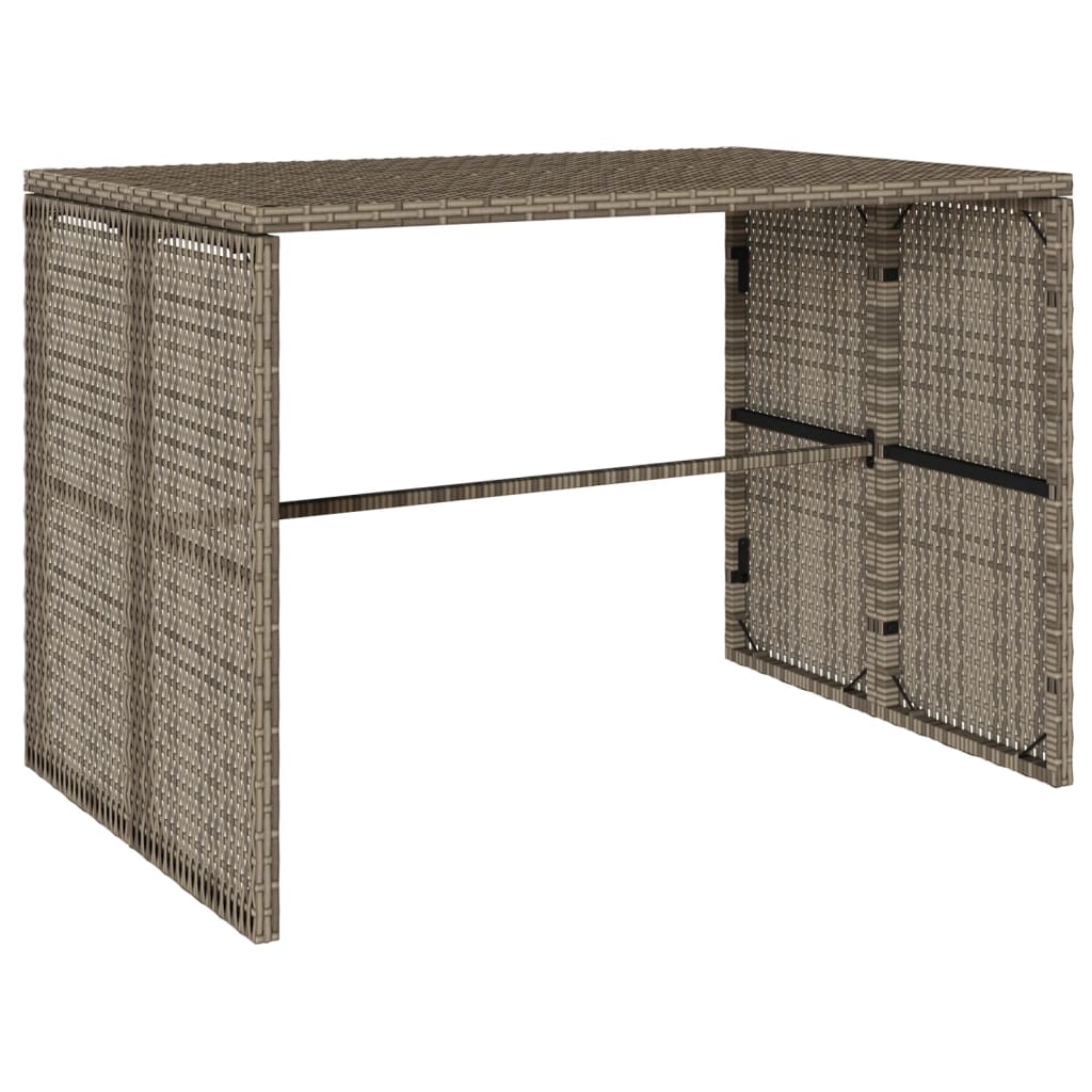 3-delige Tuinset met kussens poly rattan grijs is nu te koop bij PeponiXL, paradijselijk wonen!