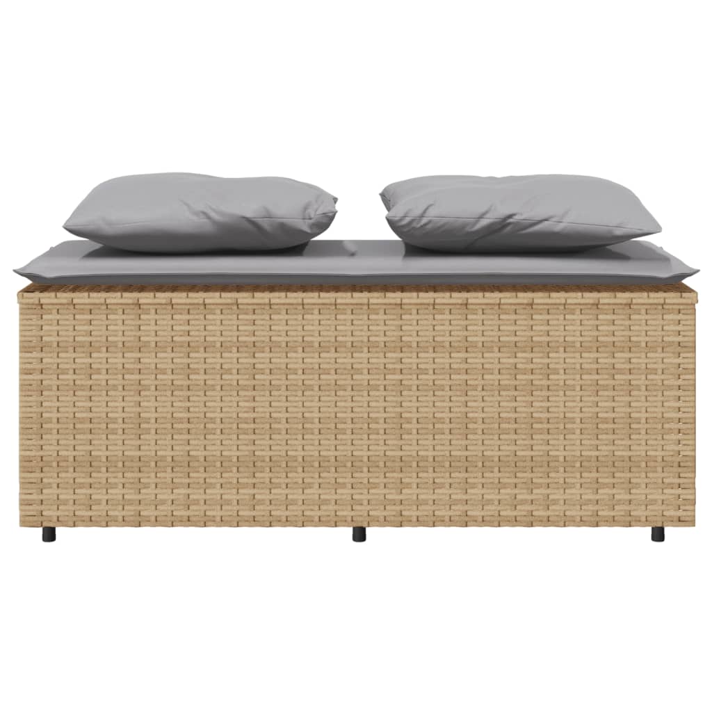 3-delige Tuinset met kussens poly rattan beige is nu te koop bij PeponiXL, paradijselijk wonen!