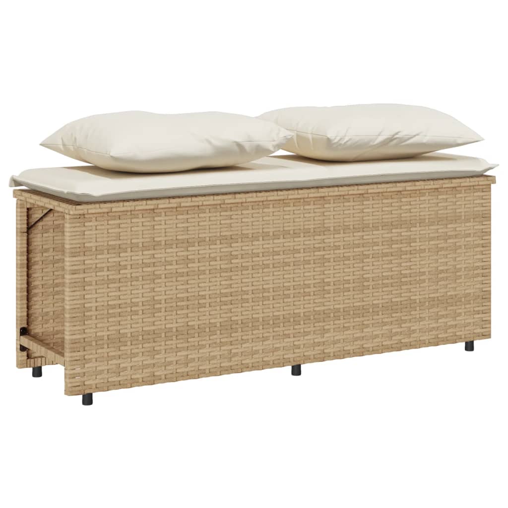 3-delige Tuinset met kussens poly rattan beige is nu te koop bij PeponiXL, paradijselijk wonen!