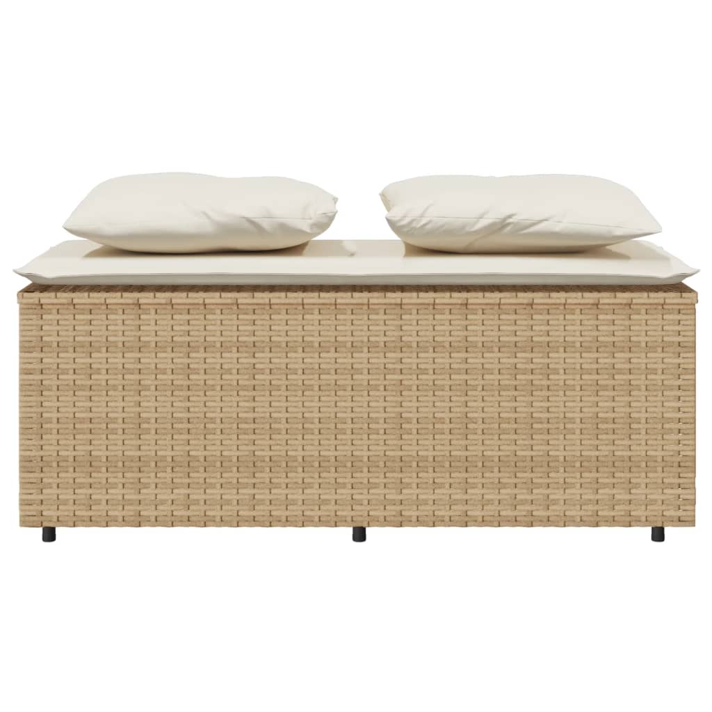 3-delige Tuinset met kussens poly rattan beige is nu te koop bij PeponiXL, paradijselijk wonen!