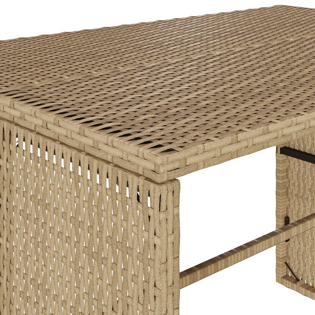 3-delige Tuinset met kussens poly rattan beige is nu te koop bij PeponiXL, paradijselijk wonen!
