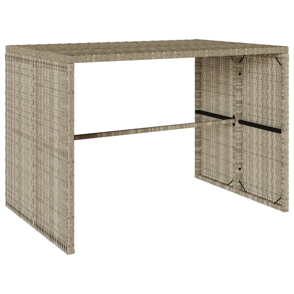 3-delige Tuinset met kussens poly rattan lichtgrijs is nu te koop bij PeponiXL, paradijselijk wonen!