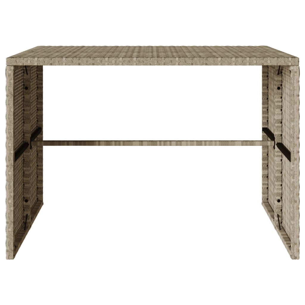 3-delige Tuinset met kussens poly rattan lichtgrijs is nu te koop bij PeponiXL, paradijselijk wonen!