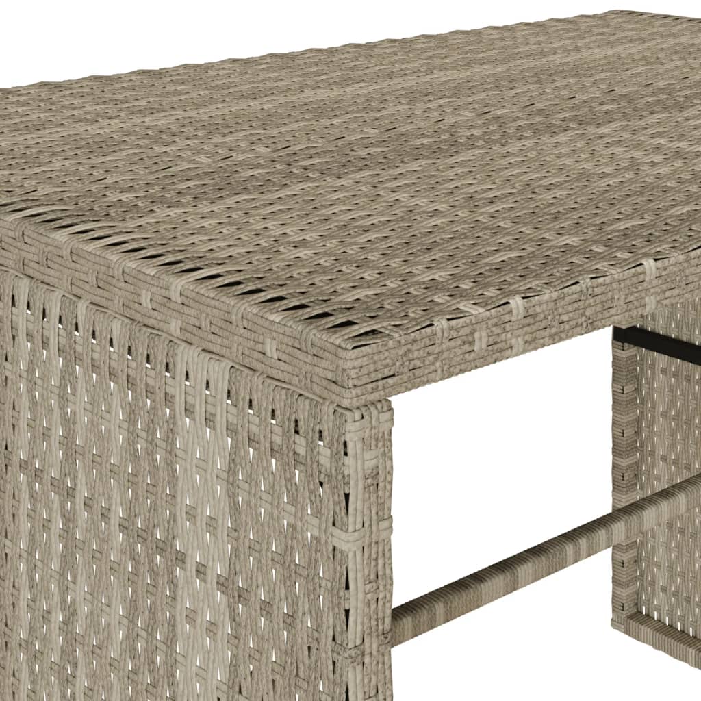 3-delige Tuinset met kussens poly rattan lichtgrijs is nu te koop bij PeponiXL, paradijselijk wonen!