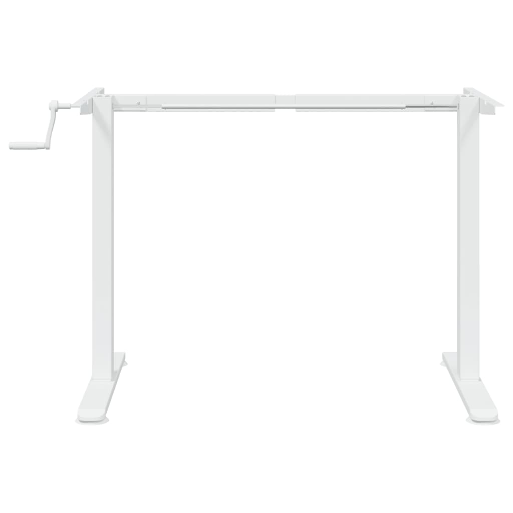 Zit-sta bureauframe (94-135)x60x(70-114) cm staal wit is nu te koop bij PeponiXL, paradijselijk wonen!