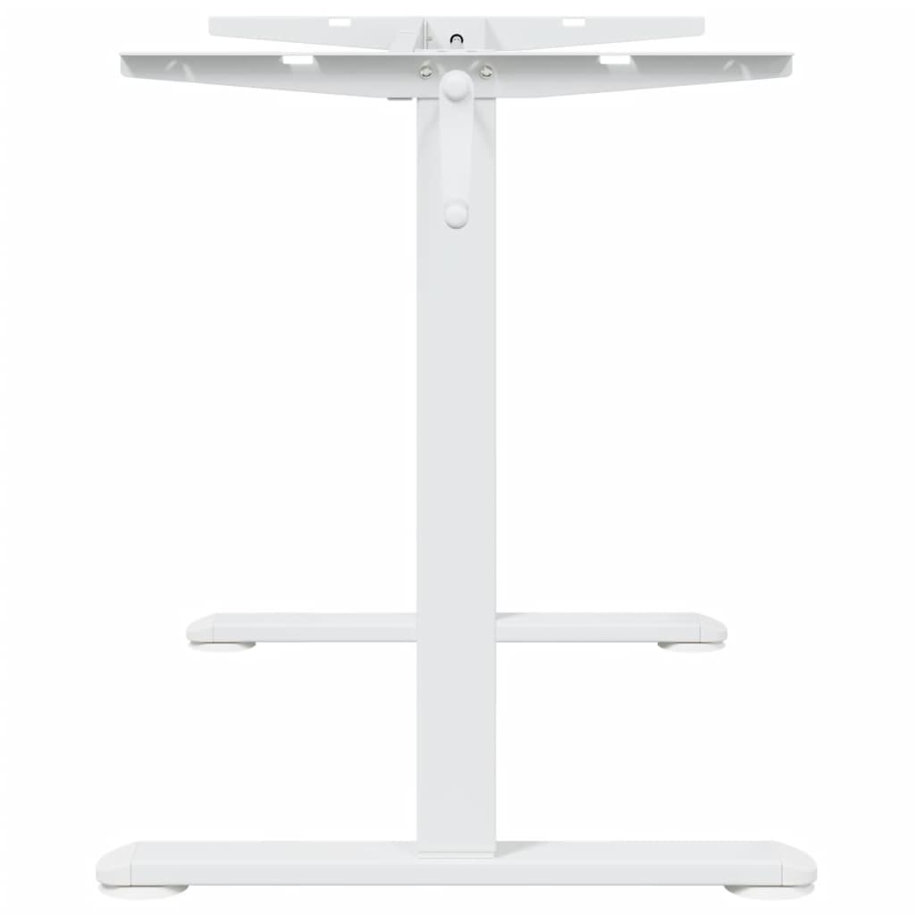 Zit-sta bureauframe (94-135)x60x(70-114) cm staal wit is nu te koop bij PeponiXL, paradijselijk wonen!