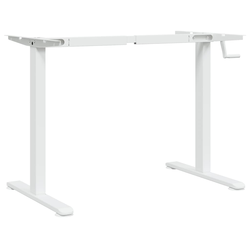 Zit-sta bureauframe (94-135)x60x(70-114) cm staal wit is nu te koop bij PeponiXL, paradijselijk wonen!