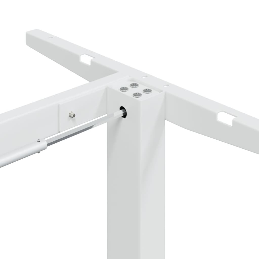 Zit-sta bureauframe (94-135)x60x(70-114) cm staal wit is nu te koop bij PeponiXL, paradijselijk wonen!