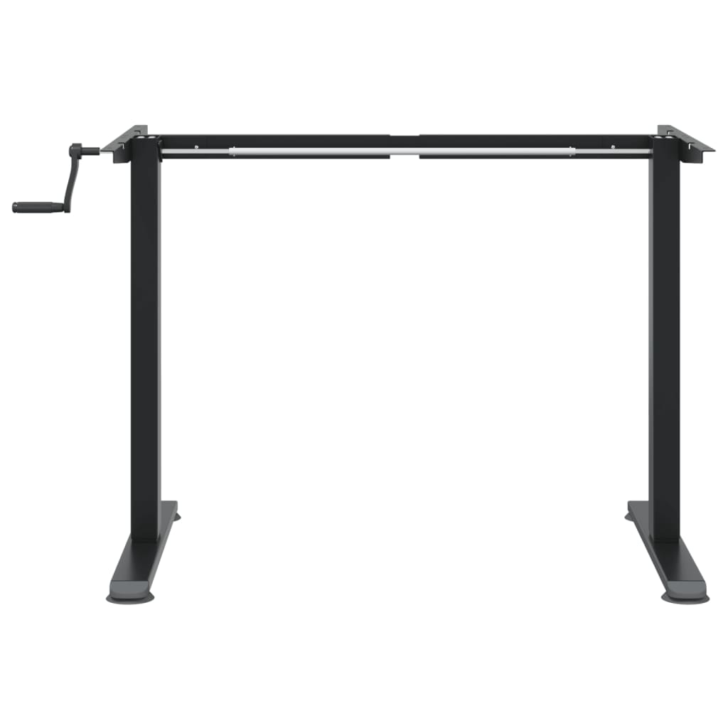 Zit-sta bureauframe (94-135)x60x(70-114) cm staal zwart is nu te koop bij PeponiXL, paradijselijk wonen!