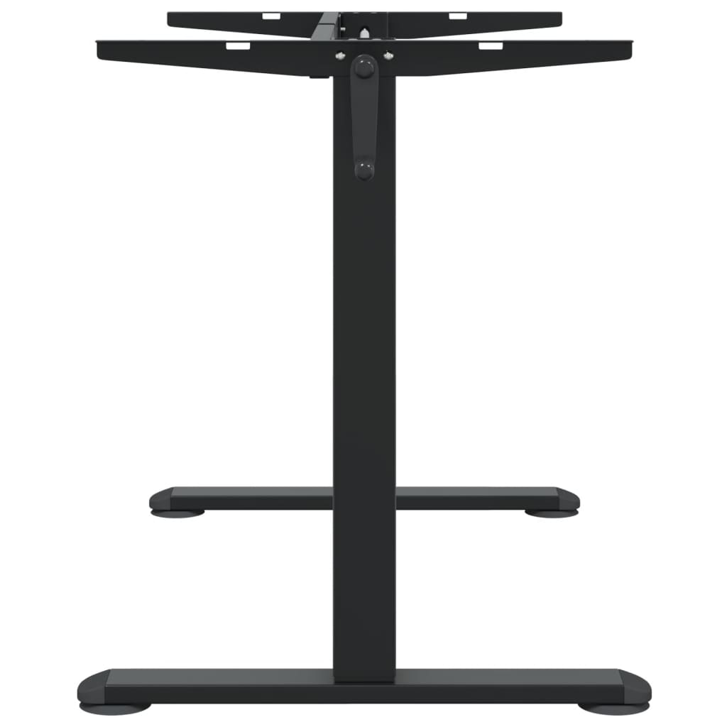 Zit-sta bureauframe (94-135)x60x(70-114) cm staal zwart is nu te koop bij PeponiXL, paradijselijk wonen!