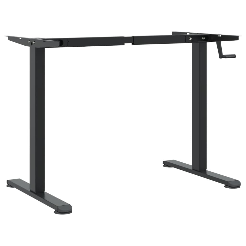 Zit-sta bureauframe (94-135)x60x(70-114) cm staal zwart is nu te koop bij PeponiXL, paradijselijk wonen!