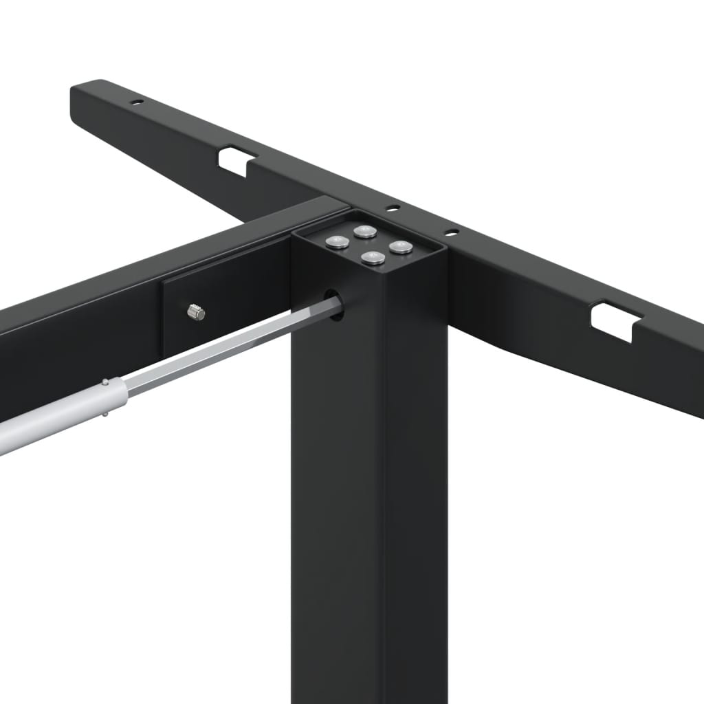 Zit-sta bureauframe (94-135)x60x(70-114) cm staal zwart is nu te koop bij PeponiXL, paradijselijk wonen!