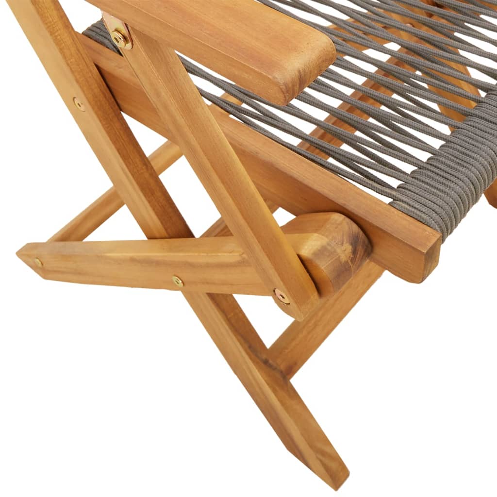 Tuinstoelen 2 st massief acaciahout en polypropeen grijs is nu te koop bij PeponiXL, paradijselijk wonen!