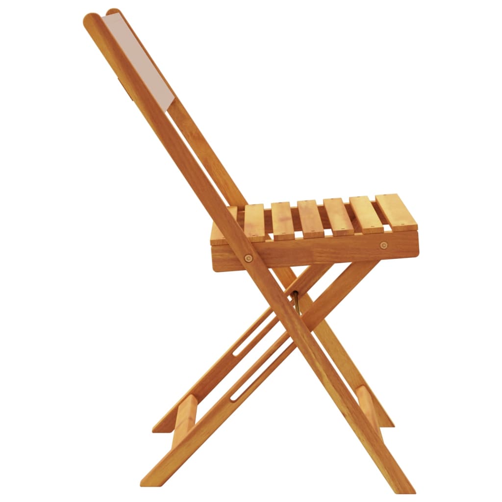 Bistrostoelen 2 st massief acaciahout en stof taupe is nu te koop bij PeponiXL, paradijselijk wonen!