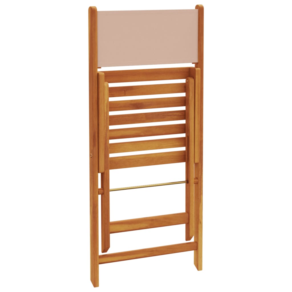 Bistrostoelen 2 st massief acaciahout en stof taupe is nu te koop bij PeponiXL, paradijselijk wonen!