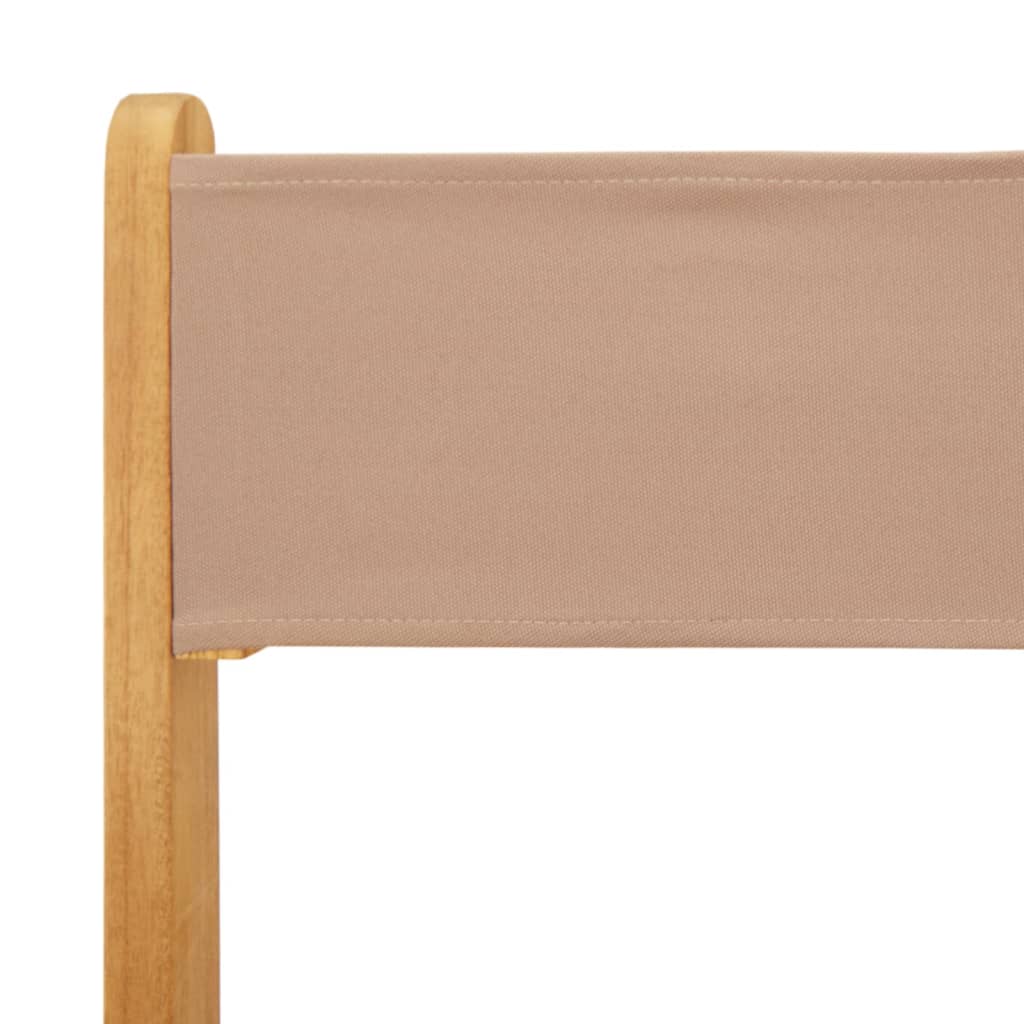 Bistrostoelen 2 st massief acaciahout en stof taupe is nu te koop bij PeponiXL, paradijselijk wonen!